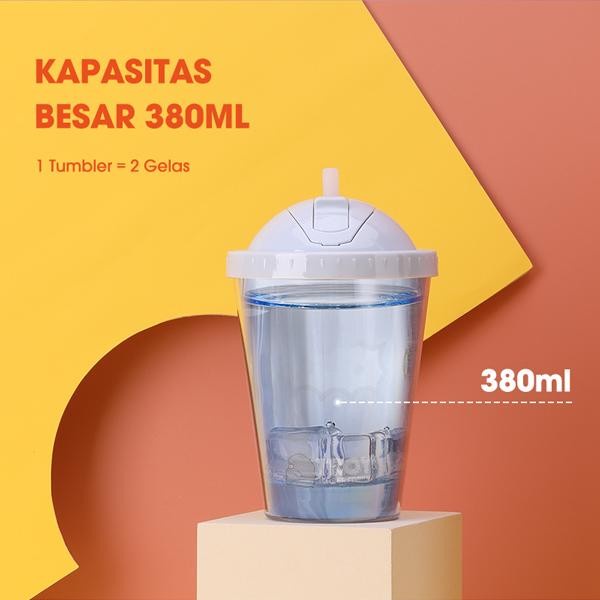 SC003 - ORI Botol Minum Anak 2 Lapis Wall Air Mancur Samono