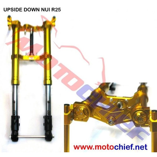 Upside down USD DOUBLE DISC NUI R25  STANG JEPIT NUI R25 ORIGINAL Gbm