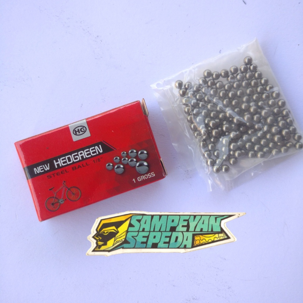 Gotri Freewheel 1/8" Atau 3mm Hedgreen 1 Gross Pelor Sepeda Mini Bmx Steel Ball