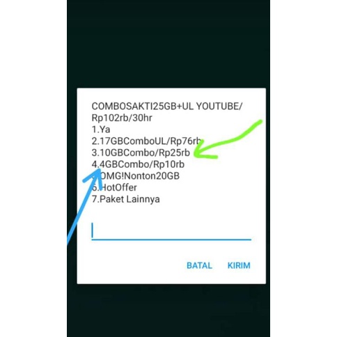 perdana telkomsel 4Gb 10K bukan unlimited wa