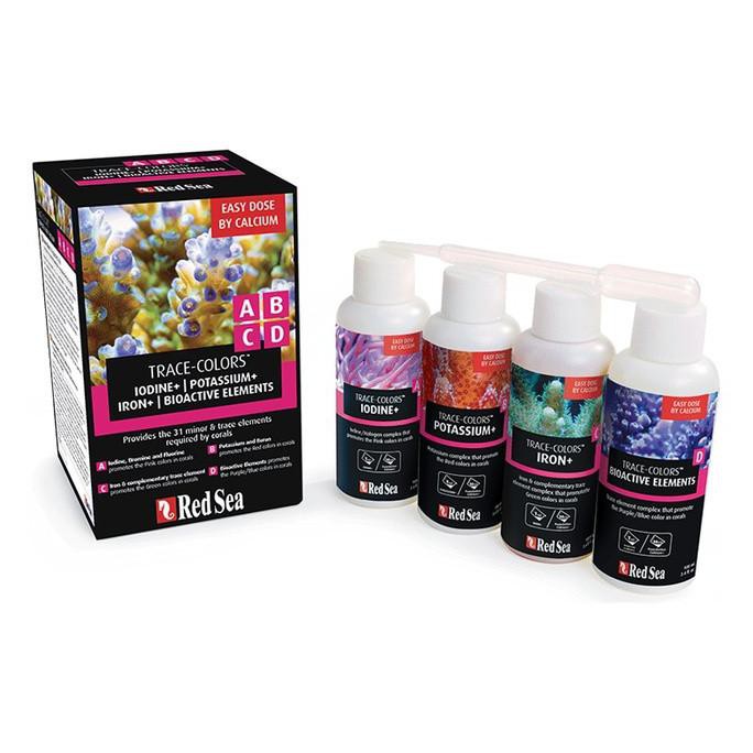 

Red Sea Trace Colors ABCD 4x100ml Pack Pewarna Coral