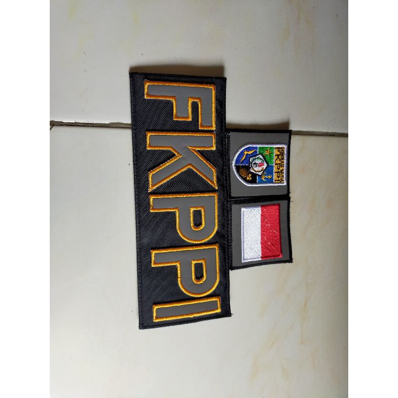 Logo FKPPI bordir komputer Velcro bordir timbul
