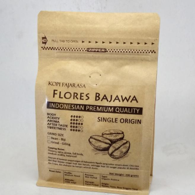 

7N8H KOPI FAJARASA FLORES BAJAWA BIJI KOPI ARABICA 200 GRAM QYKD