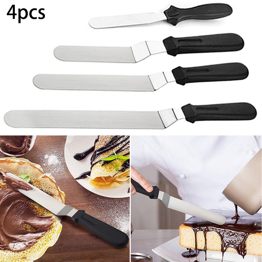 SPATULA POLES CAKE / BUTTER KNIFE CAKE / SPATULA DEKOR KUE / SPATULA STAINLESS BENGKOK &amp; LURUS