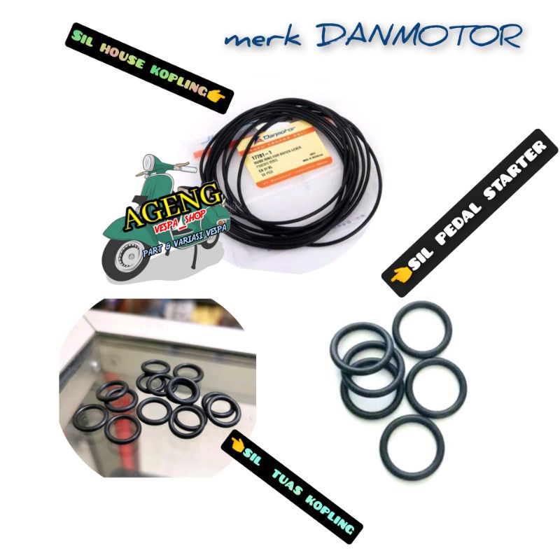 SIL HOUSE KOPLING SIL TUAS KOPLING SIL STARTER VESPA seal house tuas kopling seal starter vespa