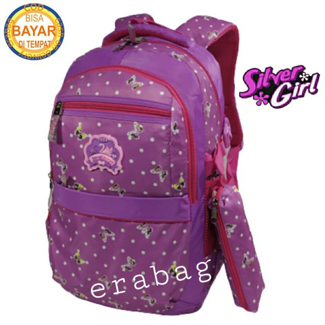 Tas Ransel sekolah SD SMP SMA anak perempuan Silvergirl Alto