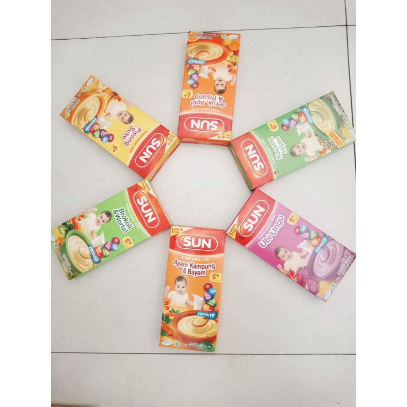 SUN - BUBUR SEREAL SUSU - 120g (6 Bulan Ke Atas)