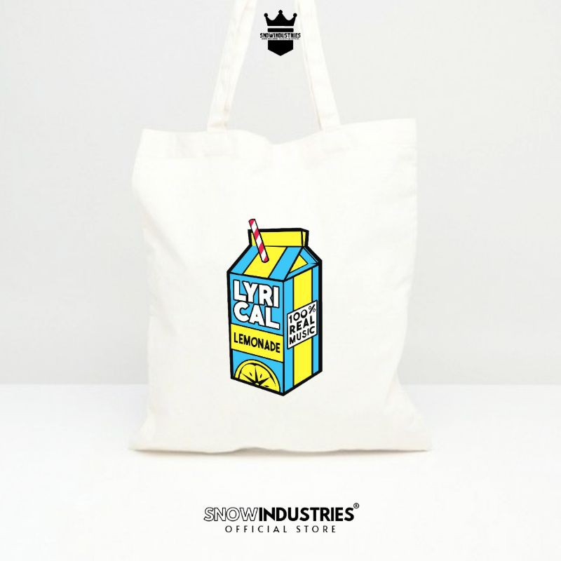 Tote Bag Wanita Pria Kanvas Premium Lyrical Lemonade