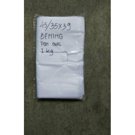 

RR4✻ Kantong plastik 45/35x39 pon oval bening jco Paling Laris