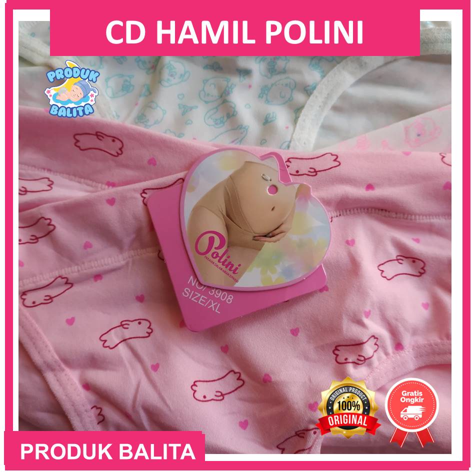 CD Bumil Celana Dalam Ibu Hamil Polini CD Hamil Termurah Ukuran XL D Undies Hamil Low Waist Maternity Panty 3908