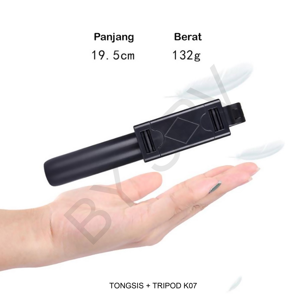 Tongsis + Tripod K07 TONGSIS WITH Remot BLUETOOTH WIRELESS