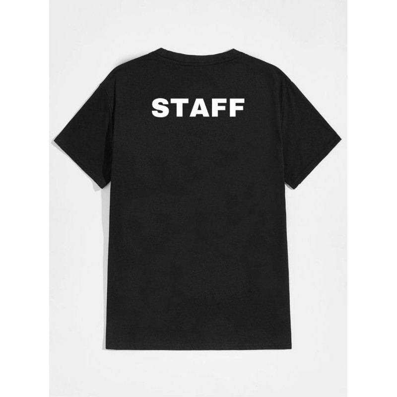 Kaos T-shirt BTS Kim Taehyung Big Hit Logo Staff