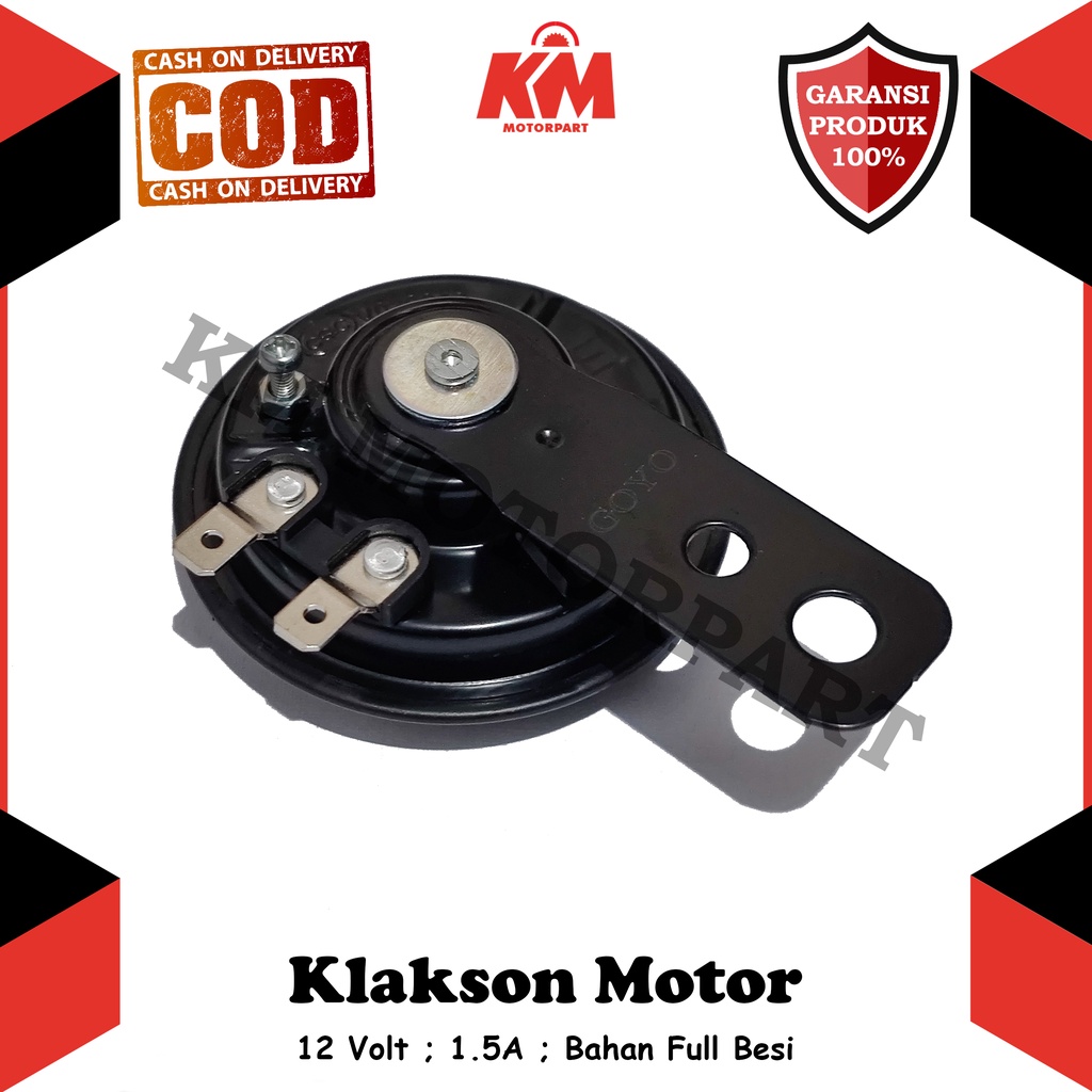 Klakson Standar Motor Single 12 Volt Universal Bebek dan Matic