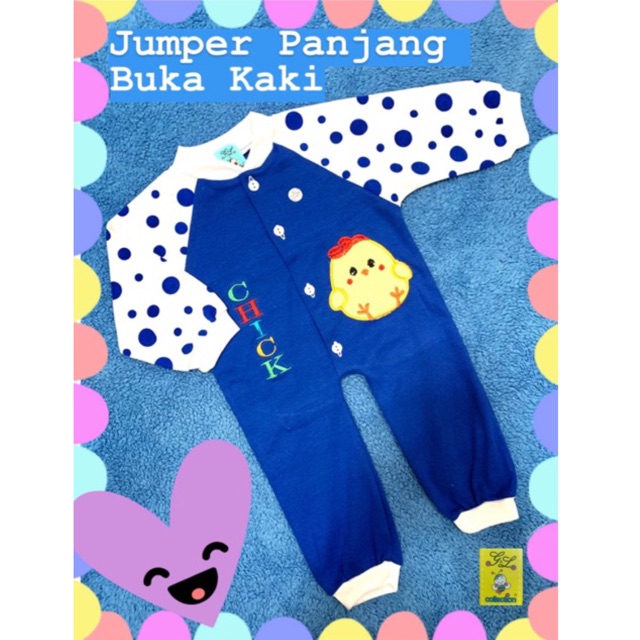 Jumper Panjang Warna Bayi New Born All Size 0-3 Bulan Katun SNI