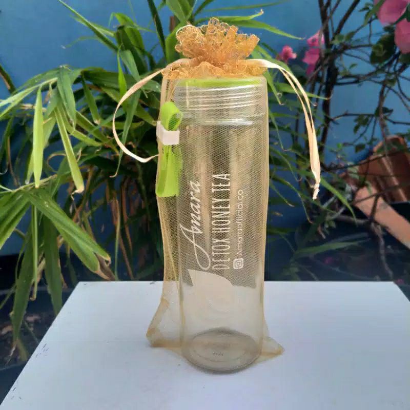 Jual Souvenir Botol Tumbler Kaca Bening 420ml Custom Sablon Kemas Tile Shopee Indonesia 1822