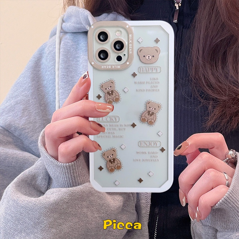 Soft Case TPU Motif Kartun Hewan Kelinci Beruang Untuk Infinix Hot 9 10 11s Play 6 5 11 Play