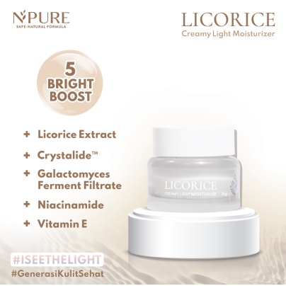 ✨ AKU MURAH ✨ NPURE LICORICE Creamy Light Moisturizer / Pelembab Wajah