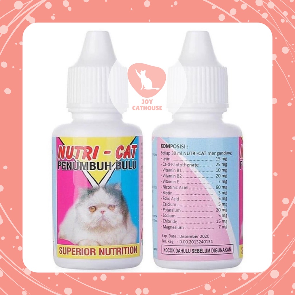 NUTRI CAT Nutricat Obat Penyubur bulu kucing | Joy Cathouse