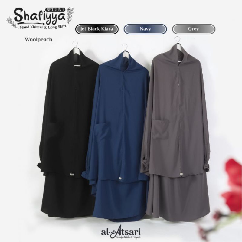 SHAFIYYA SET 2 IN 1 HAND KHIMAR & LONG SKIRT PART 3 BY AL-ATSARI