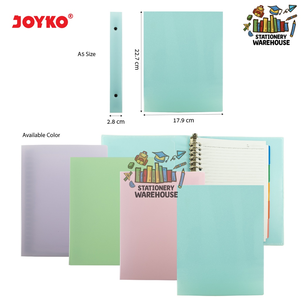 

Binder Note A5 PASTEL Joyko A5-MHPT-M516