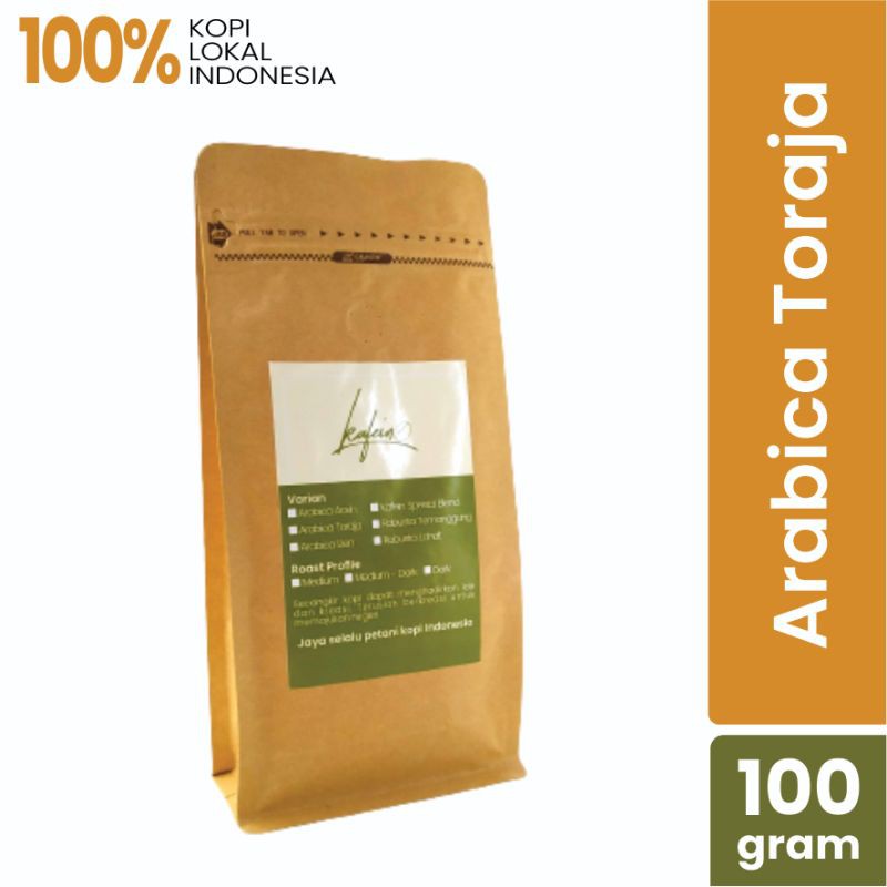 

KAFEIN KOPI INDONESIA - Arabica Toraja 100 gram - promo harga murah