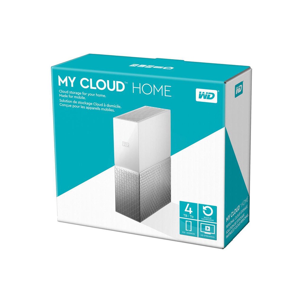 WD 4TB My Cloud Home Personal Cloud Network Attached Storage NAS-WHITE