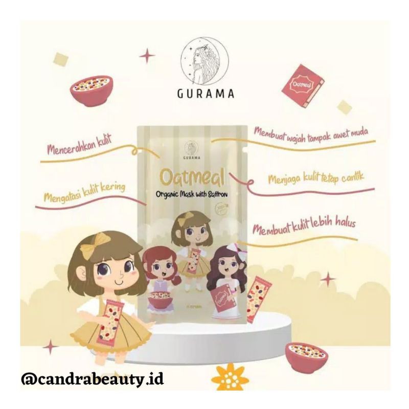[ DISTRIBUTOR RESMI ] Masker organik safron (gurama)