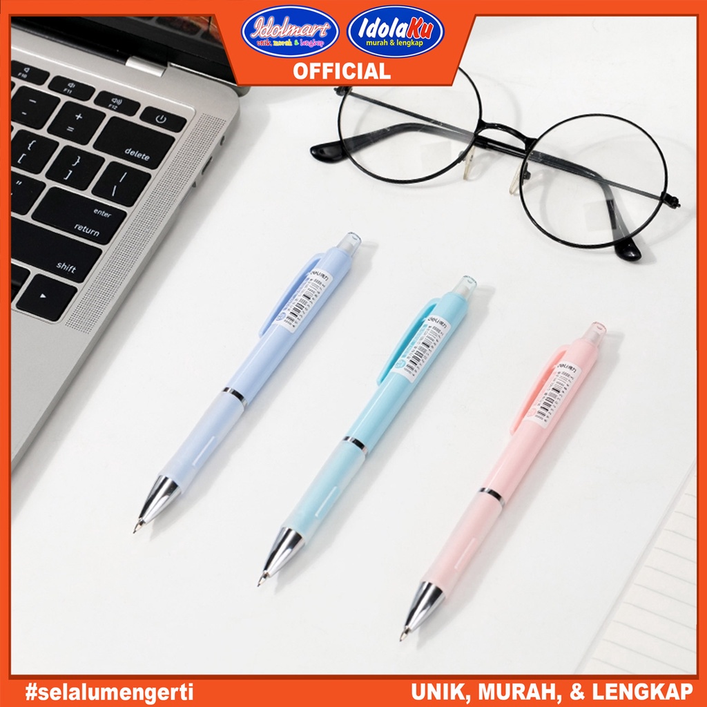 IDOLMART Deli Propelling Pencil Pensil Mekanik Cetek Tip 0.5 mm Dilengkapi Klip S347 Deli Surabaya