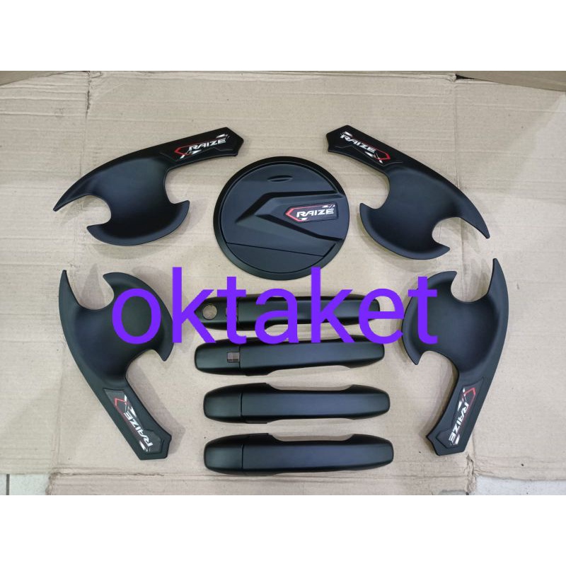 paket outer handle tank cover Toyota Raize 2021 hitam chrome jsl