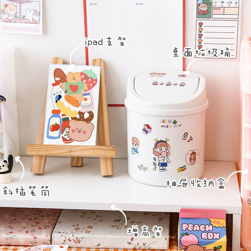 [littlecrab] Tempat Sampah Kecil Mini Room Decoration Tong Barang Organizer Stationary Kit Tong Sampah Lucu Berkualitas Mini Trash Bin Aesthetic Dustbin