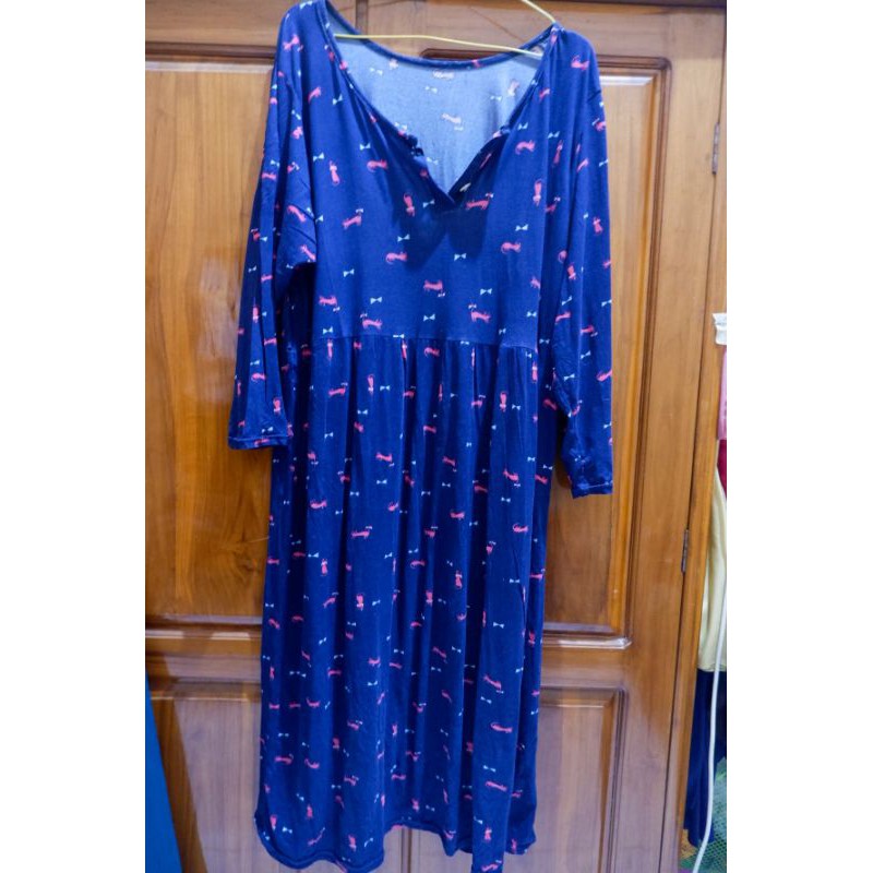 Preloved Dress Katun Kaos + free baju tidur sexy