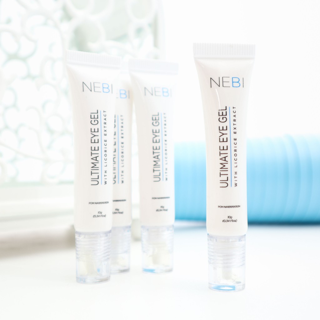 Ultimate Eye Gel by nebi, Membantu Atasi Kantung Mata, Mata Panda, Kerutan Mata Terdaftar di BPOM.