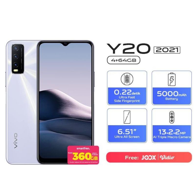 [NEW] VIVO Y20 2021 4GB/64GB