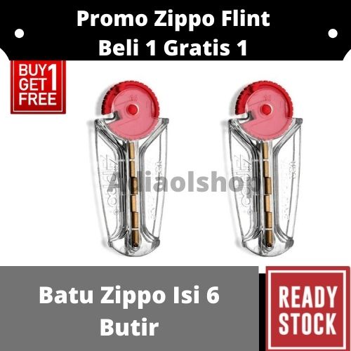 Promo Zippo Flint - Beli 1 Gratis 1 Batu Zippo 1 Set (6butir)