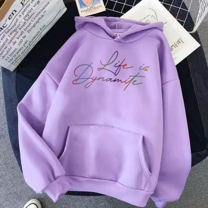 SWEATER HOODIE LIFE IS DYNAMITE - HOODIE WANITA PRIA TERMURAH TERLARIS'