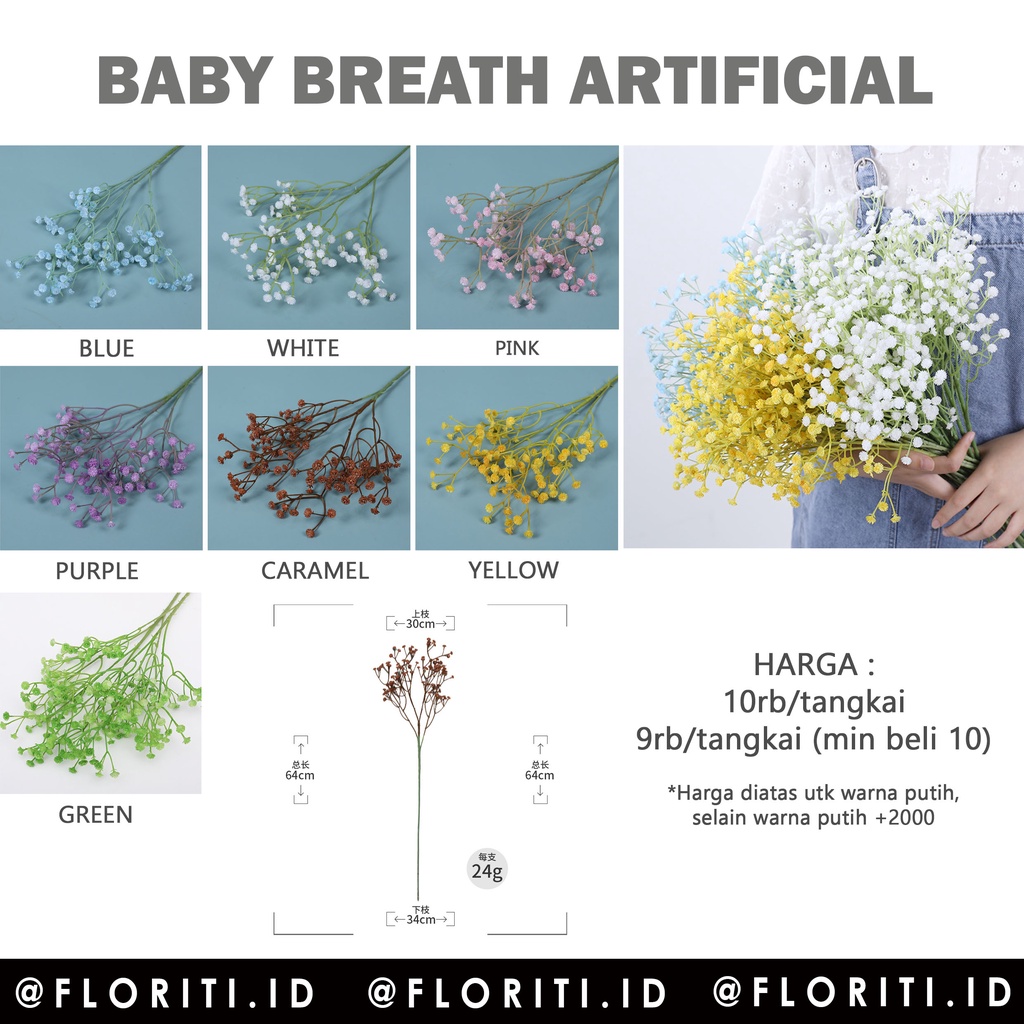 Jual Bunga Baby Breath Artificial Indonesia Shopee Indonesia