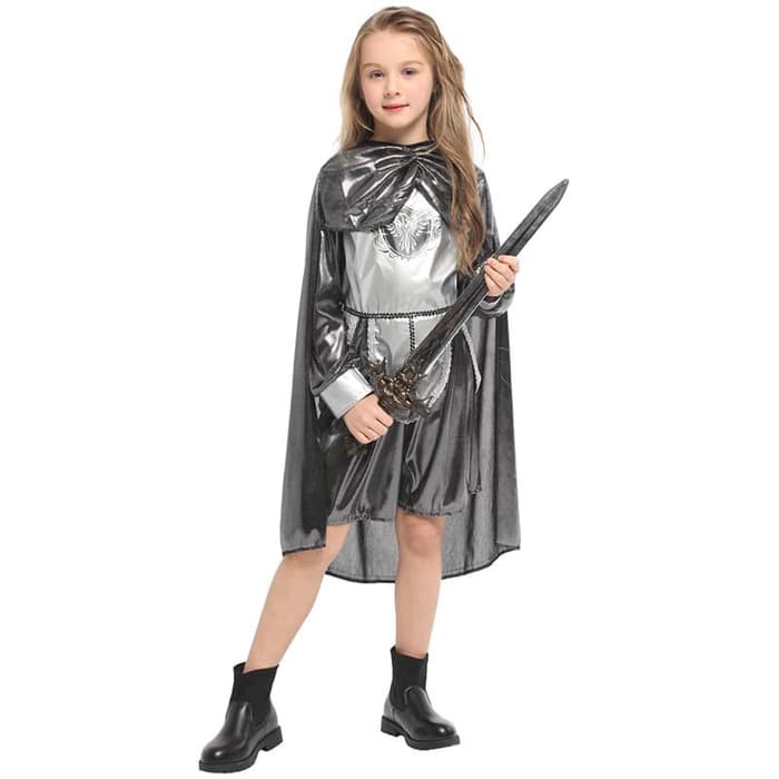 SILVER KNIGHT girl costume cosplay haloween kostum anak ksatria