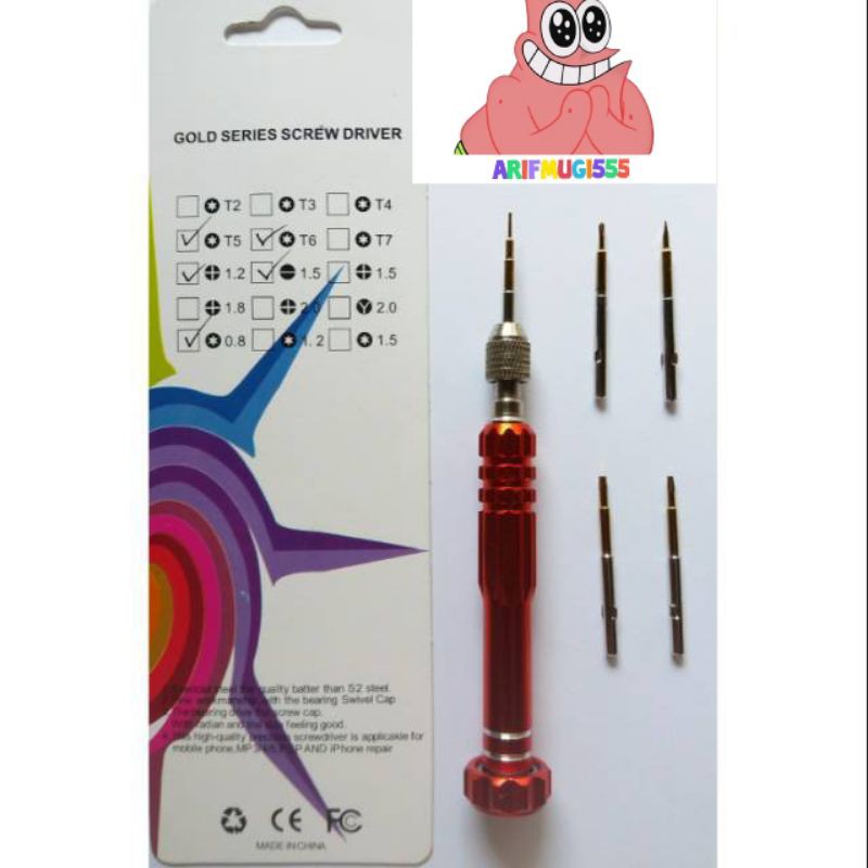 ALAT SERVIS OBENG SET 5 IN 1 JYD