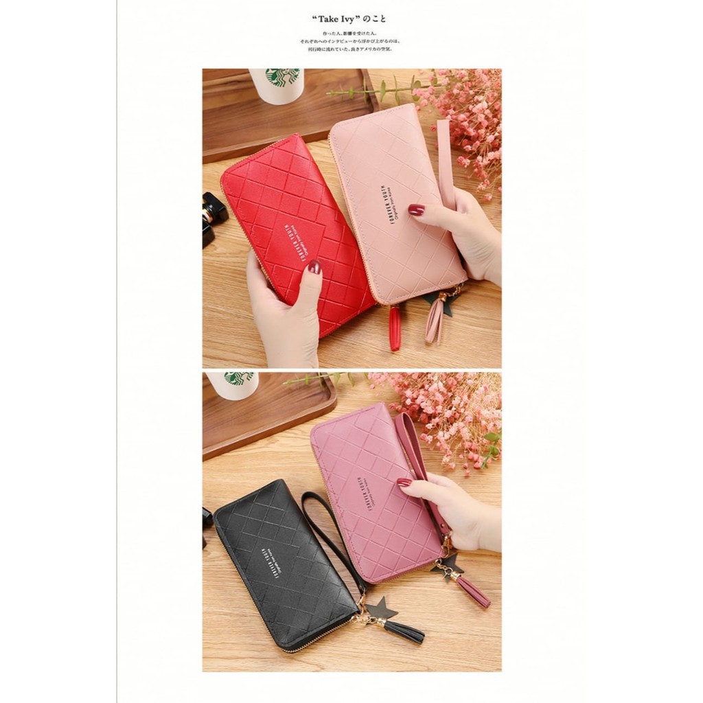 (COD) Dompet Wanita Dompet Panjang Dompet Resletting MALLSHOPPING