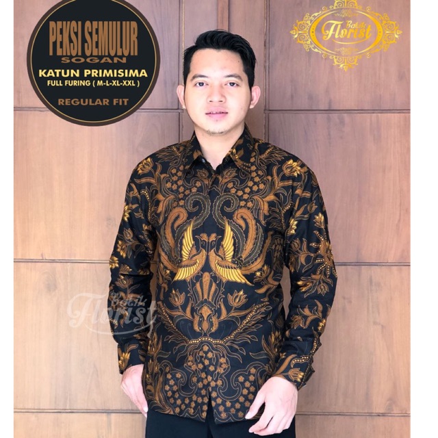 Batik Pria PEKSI SEMULUR Full Furing Katun Halus Sragenan Size M-XXL