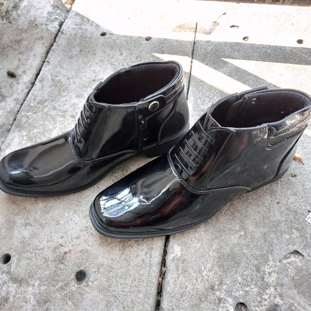 RPM Sepatu Dinas PDH 03 POLRI POLISI Security Satpam Kilap Tanpa Semir PDH03