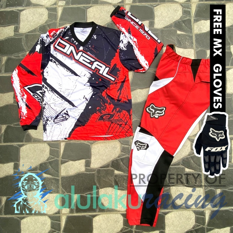 Jersey &amp; Celana MX Trail Motocross - Paket Bundling ONCT0110-F41