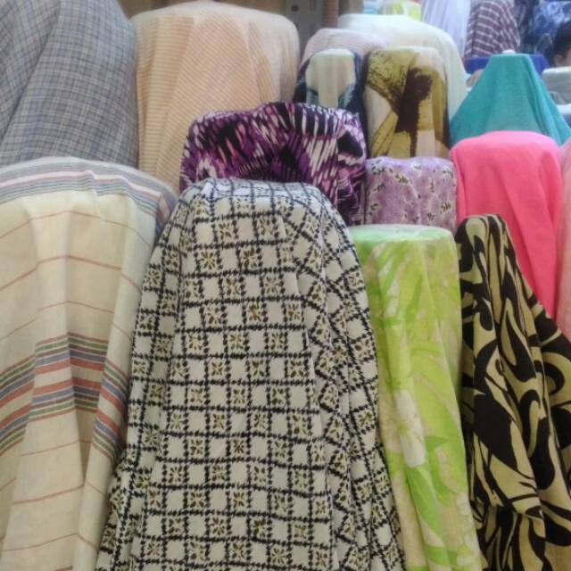 Bahan Katun Linen Motif Harga Permeter Shopee Indonesia
