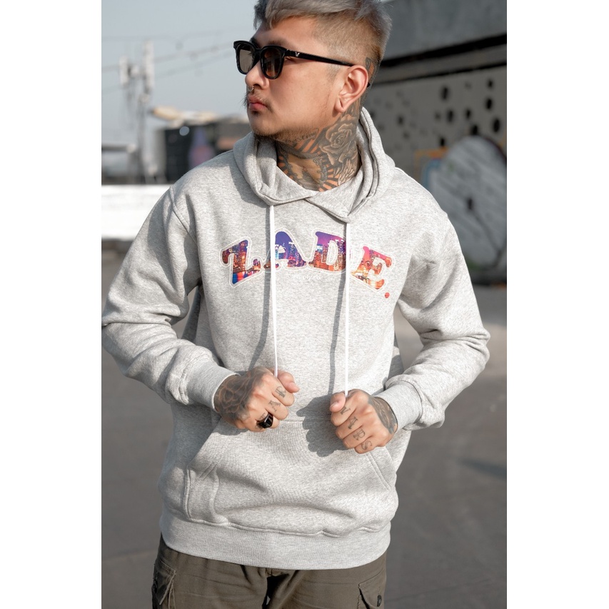 Sweater Hoodie ZADE 3D Jaket Pria Salvio Hexia Sweater Unisex Grey