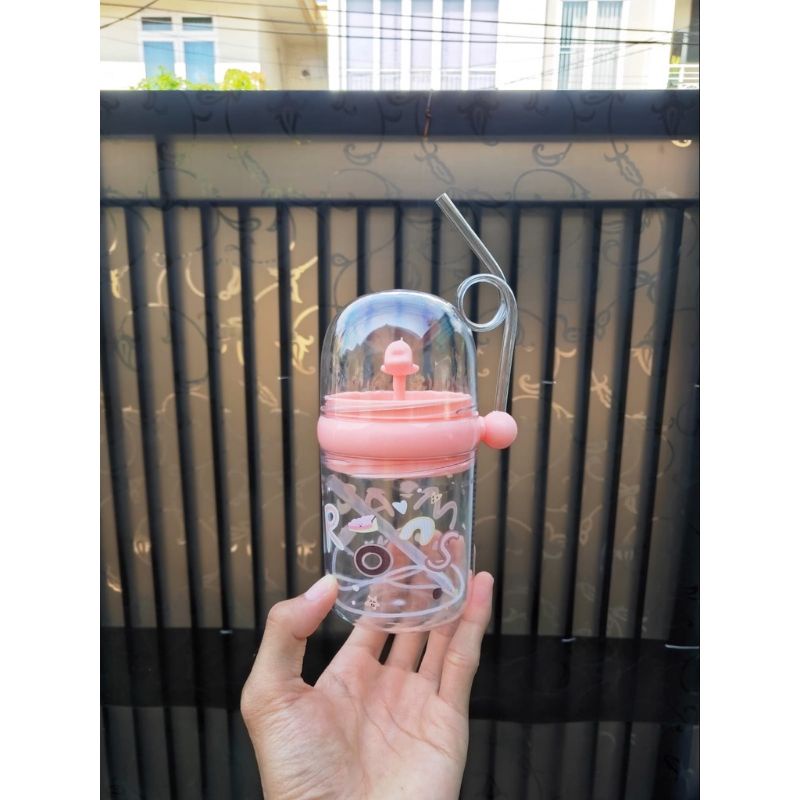 botol minum anak air mancur motif dolphin