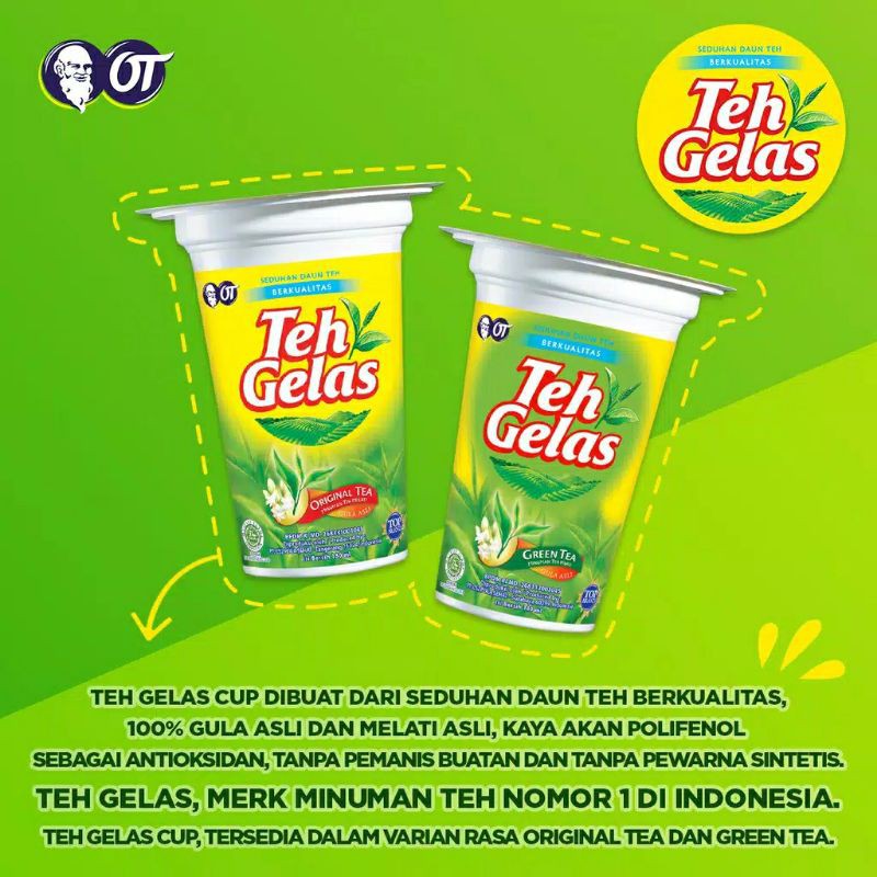 

Teh Gelas Cup Original Tea 170 Ml ( 1 Dus @ 24 Pcs )