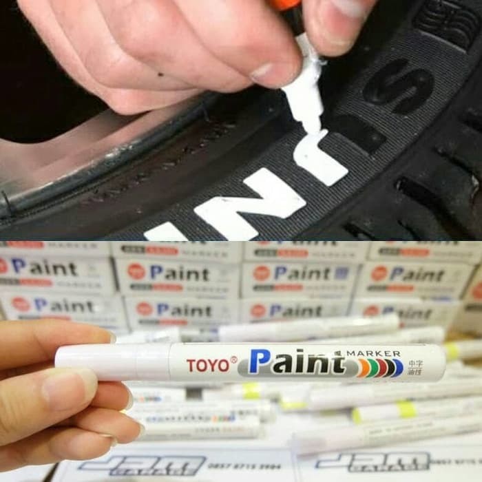 

SPIDOL BAN PUTIH ORIGINAL TERMURAH ASLI TOYO PAINT MARKER PUTIH