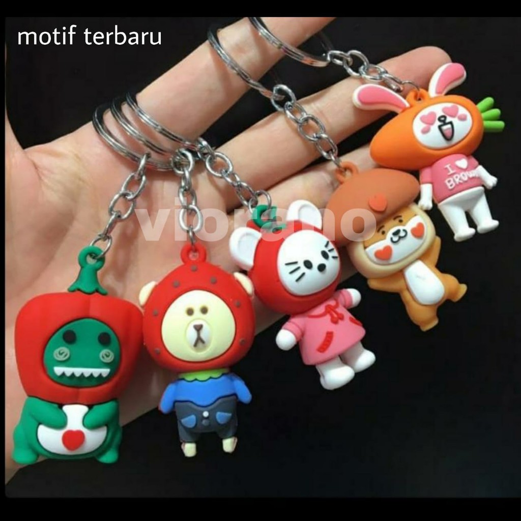 Gantungan Kunci Karakter Rabbit Murah Keychain Ring Berkualitas