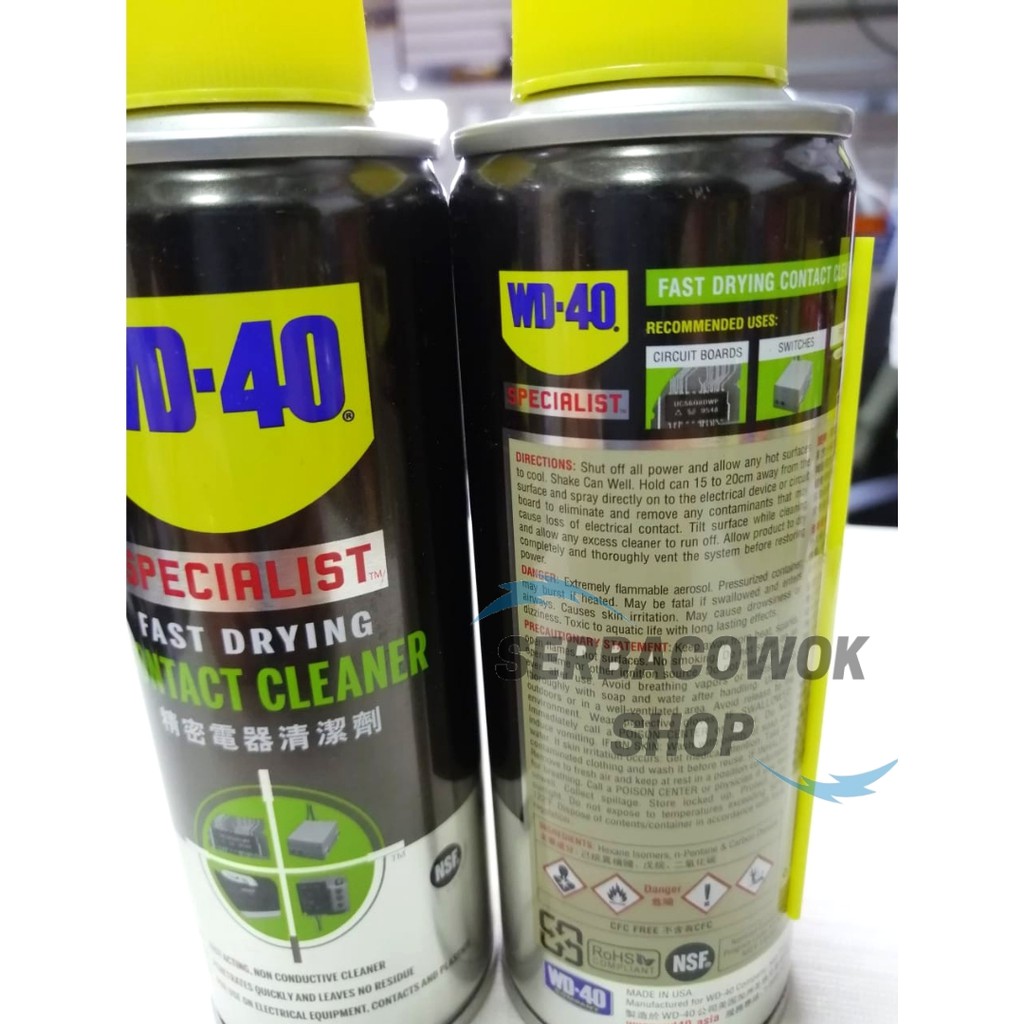 Contact Cleaner WD - 40 Specialist 200 ML Pembersih Kotoran Debu Elektrikal Termurah Berkualitas