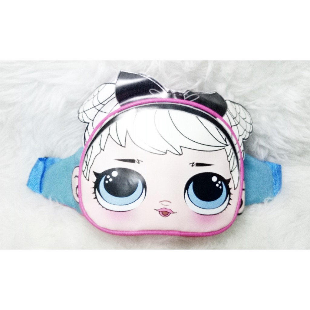 TK10 Tas Kulit/Kanvas Pinggang Kepala Lol Premium Waistbag 20x15cm